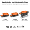 Heavy Duty Griddle Cover Reusable Silicone Grill Mat Griddle Silicone Protective Mat Silicone Griddle Mat for Blackstock