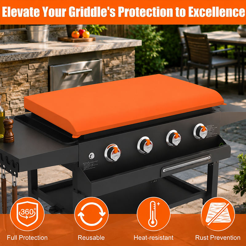 Custom 17/22/28/36 Inch Silicone Griddle Mat Food Grade Protective Cover for Blackstone BBQ Grill Accessory