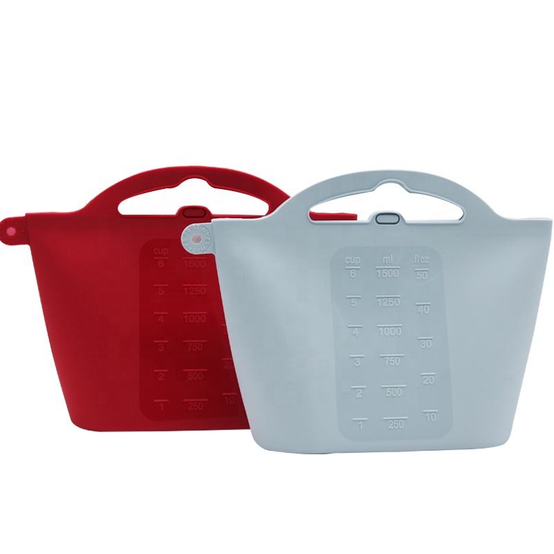 Bolso reutilizable ancho plegable del almacenamiento de la comida de la categor&iacute;a alimenticia del silic&oacute;n del bolso al por mayor de la conservaci&oacute;n de alimentos
