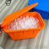 Moldes de hielo sostenibles del fabricante cuadrado respetuoso del medio ambiente de la bandeja grande del cubo de hielo del silic&oacute;n de encargo del OEM