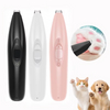 Rechargeable Dog Trimmer Paws With LED Light Dog Paw Trimmer Waterproof Low Noise Paw Trimmer