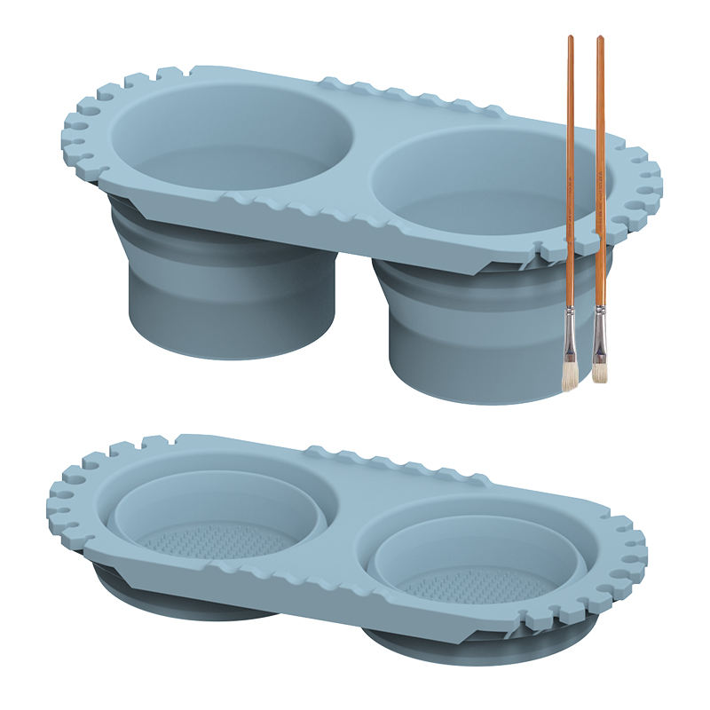 Cleaner Rinse Cup Silicone Outdoor Bucket Folding Cup Cleaning Painting Tools