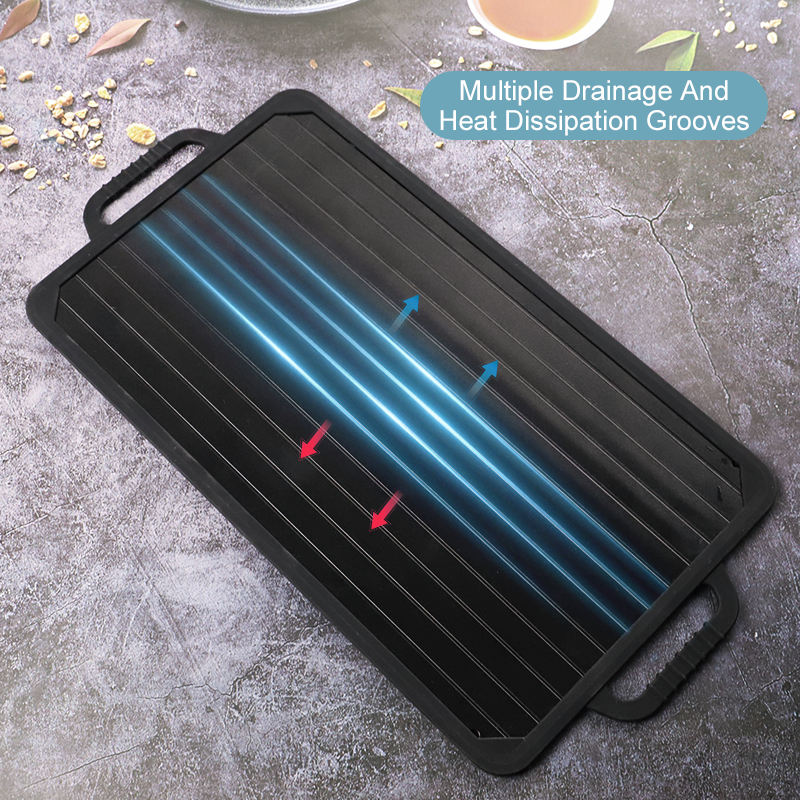 New High Quality Defrost Tray Thaw Frozen Food Defrost Master Kitchen Gadgets Meat Quick Defrosting Plate Board