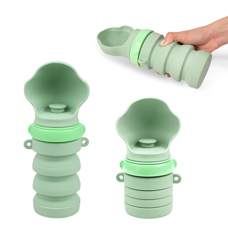 New Arrivals Modern Pet Food Grade Portable Water Bottle Pet Feeder Multifunctional Silicone Dog Drink Bottle