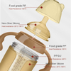 OEM Factory Custom BPA-Free Silicone Baby Feeding Bottle Set 150ml Capacity with Printed Pattern for 0-12 Months