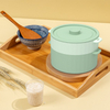 Wellfine Microwave Vegetable Steamer Microwavable Steamer Basket Veggie Broccoli Fish Steam Container