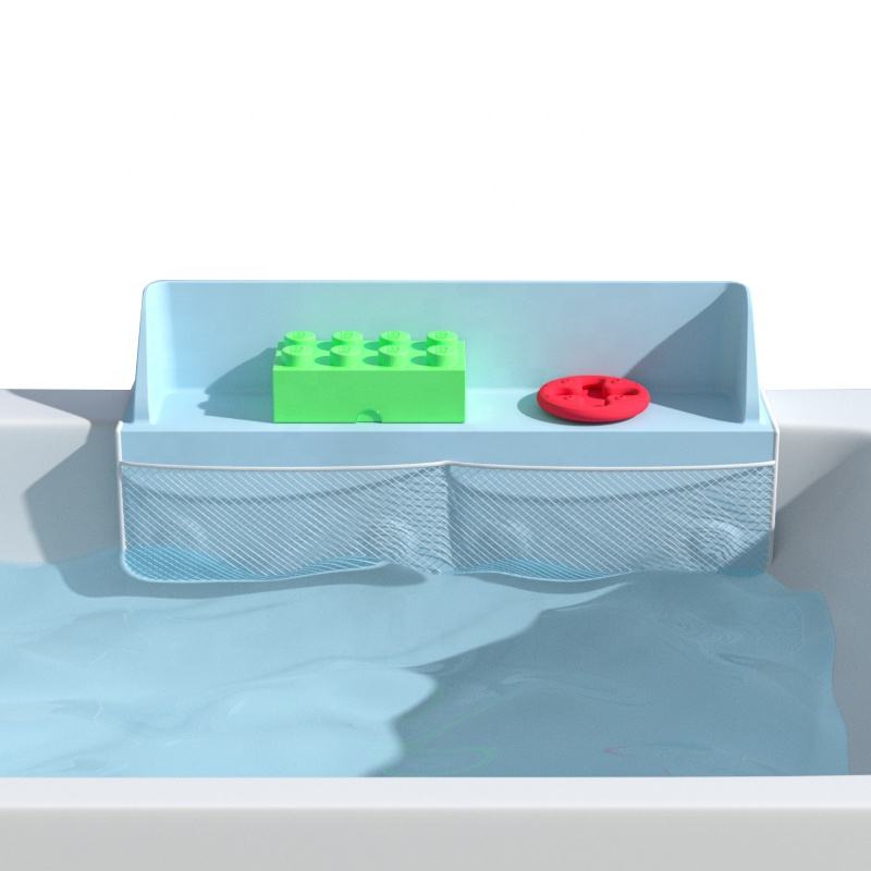 Bathroom Bathtub Corner Shower Splash Guard Detachable Play Shelf Area Bath Tub Topper Splash Guard for Bathtub