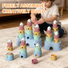 BPA Free Silicone Soft Castles Building Blocks Teething Stacking Teether Children'S Educational Baby Stacker Stacking Toy