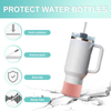 Multifunctional Thermos Cup Beverage Cup Sleeve Pet Drinking Bowl Silicone Anti Scald Anti Scratch Anti Slip Cup Bottom Cover