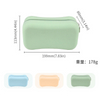 Durable Silicone Storage Pouch with Zipper Fashionable Portable Cosmetic Organizer Bag with Handle Small Items Makeup Organizer
