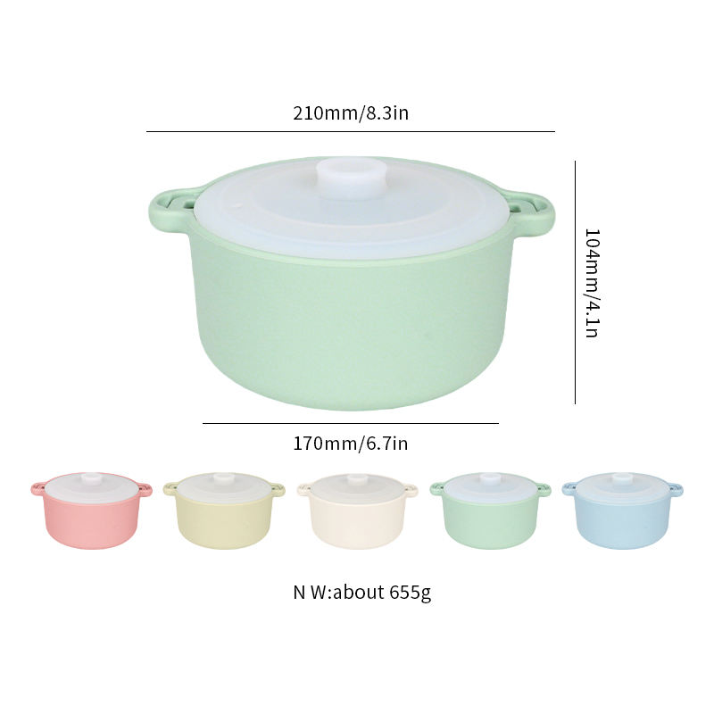 BPA-Free Eco-Friendly Silicone Microwave Steamer Lazy Food Steamer Bowl for Vegetables and Cooker Pot