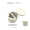 Custom Logo Bowl Non Toxic Food Grade Silicone Gyro Baby Feeding Bowl With Lid