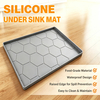 Modern Silicone Kitchen Cabinet Mat Bathroom Storage Mat Silicone Under Sink Shelf Drawer Liner
