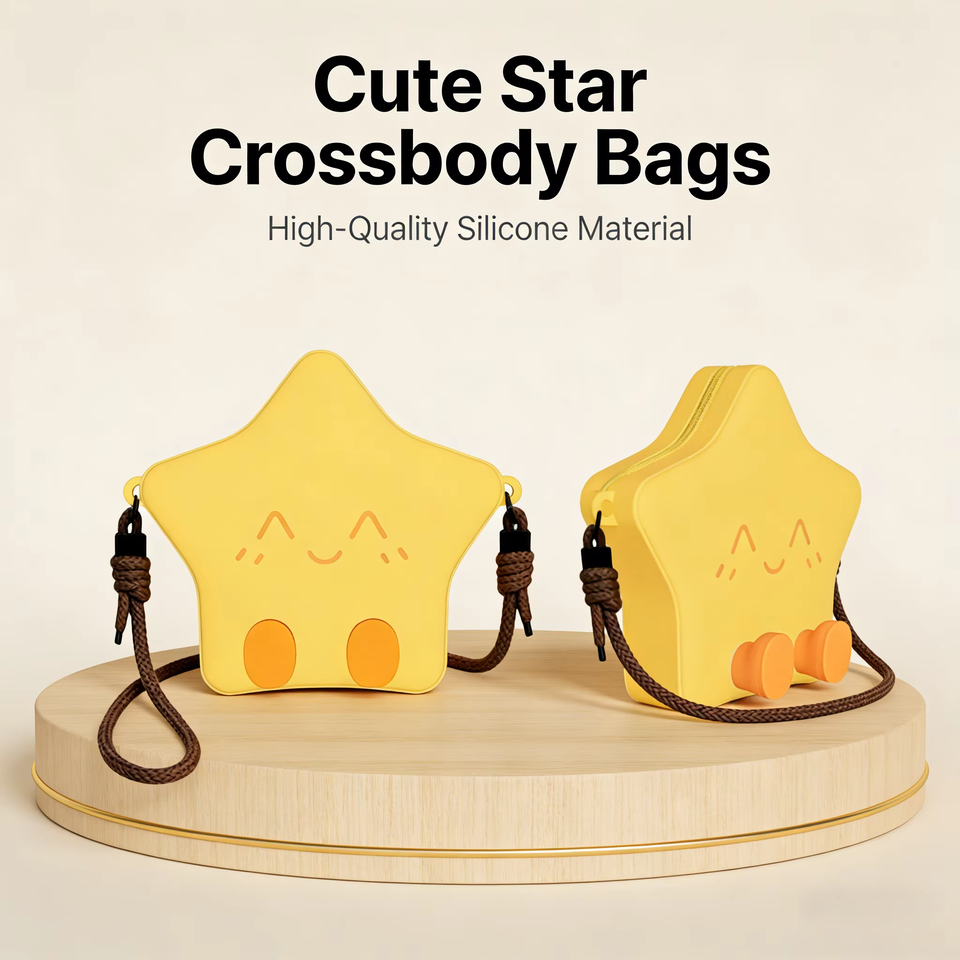 Bolsa de almacenamiento cruzada de silicona con dibujos animados, cartera bonita a la moda, bolso de viaje port&aacute;til impermeable, bolso de hombro individual