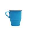 ODM OEM Portable Travel Custom Logo Reusable BPA Free Silicone Collapsible Reusable Coffee Cup With Lid