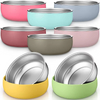 Custom Non-Toxic 304 Stainless Steel Silicone Baby Feeding Set Modern 304 Stainless Steel Children's Suction Bowl Dinner Dishes