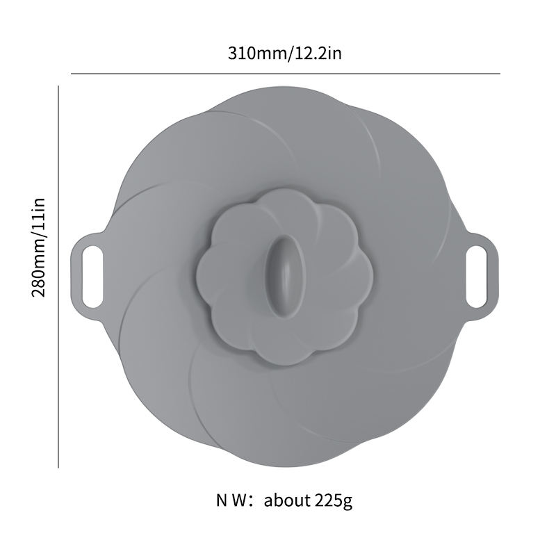 BPA Free Cooking Tool Anti Overflow Silicone Pan Cover Silicone Fresh Keeping Bowl Cover