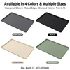 Custom Waterproof Kitchen Sink Mat with Drain Hole Anti-slip Kitchen Cabinet Protector Under Mat Sink Silicone Mat