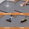 Modern Anti-Splash Cat Litter Mat Large All Seasons Grey Diatomite Toilet Mat