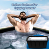 Custom Reusable Silicone Ice Block Mold Easy Release Big Ice Cube Tray for Outdoor Camping Ice Cream Maker Tool