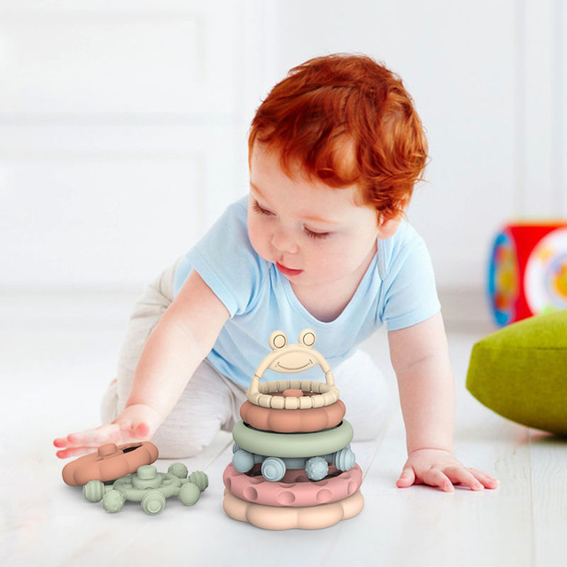 Non Toxic Baby Teether Silicone Toys Bpa Free Food Grade Chew Silicone Baby Teether