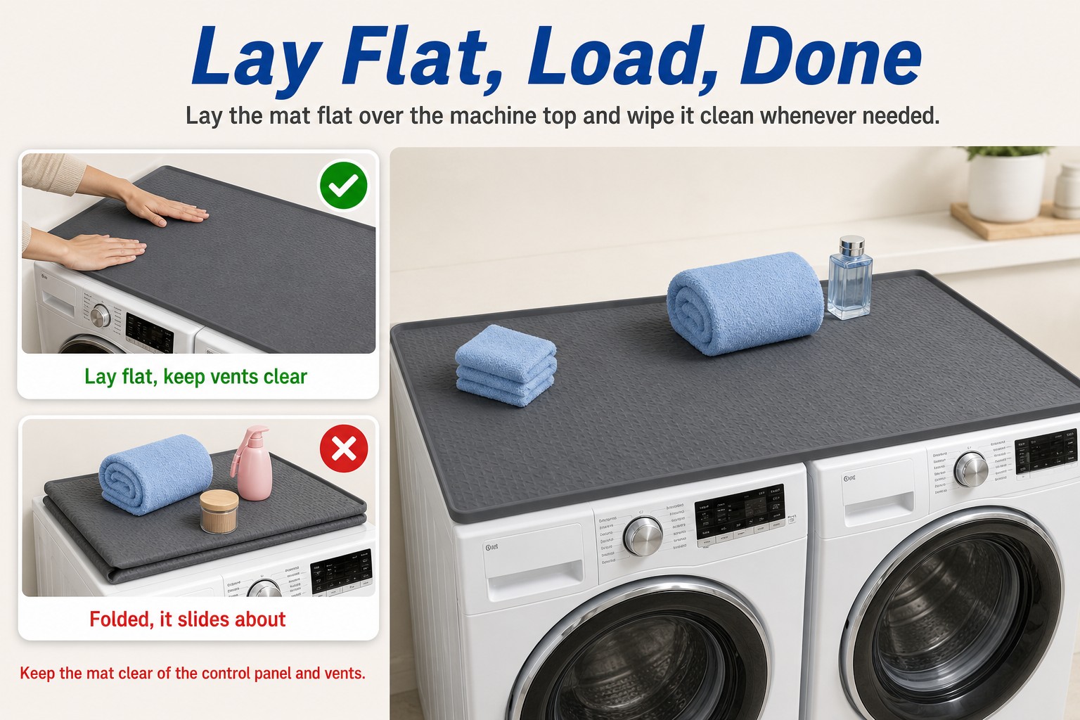 <p><b>Universal Fit for Standard Washers and Dryers</b></p> <link href="https://fonts.googleapis.com/css?family=Inter" rel="stylesheet" type="text/css" />