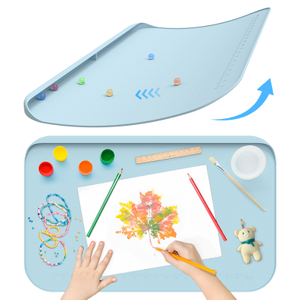 Silicone Painting Mat for Kids - Raised Edges, BPA Free