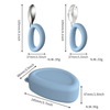 Silicone Baby Spoon & Fork Set - Stainless Steel, BPA Free