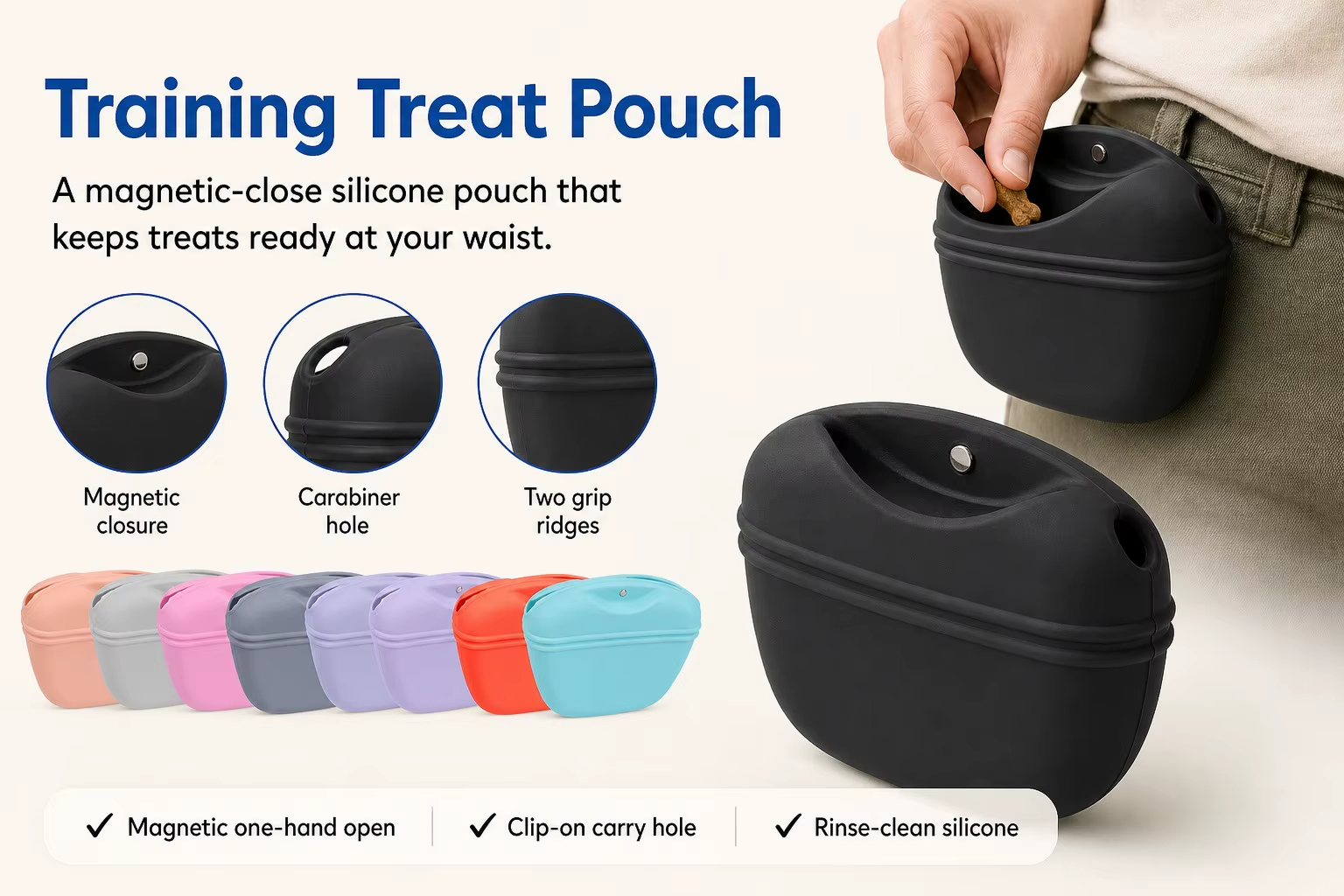 <span style="font-family:inter;"><span style="color:#2f4a52;"><strong>Treat Pouch for Smoother, More Rewarding Training</strong></span></span> <link href="https://fonts.googleapis.com/css?family=Inter" rel="stylesheet" type="text/css" />