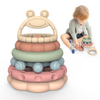Silicone Baby Stacker Toy Set - Soft Castle Blocks Teether
