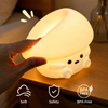Christmas Lights LED Smart Three-Speed Cute Silicone Night Light for Rooms Eye Protection Sleep Atmosphere Clap Light
