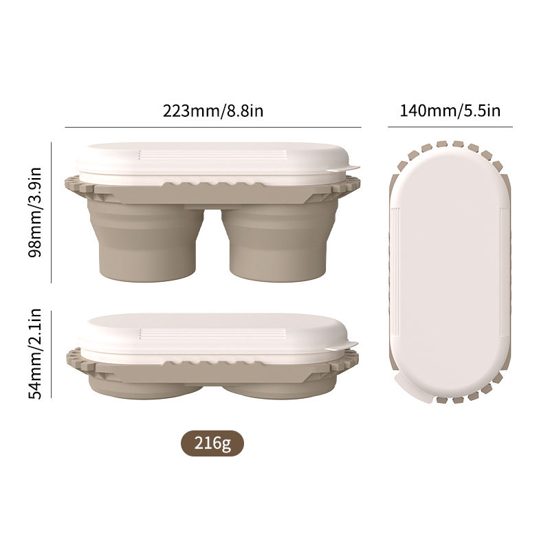Convenient Brush Holder Silicone Watercolor Paint Brush Cleaner Rinser 3 in 1 Paint Brush Washer