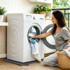 Drip Tray Silicone Mat Washing Machine Tray with Raised Edge for Protecting Floors, Mini Fridge, Washing Machine, Dryer