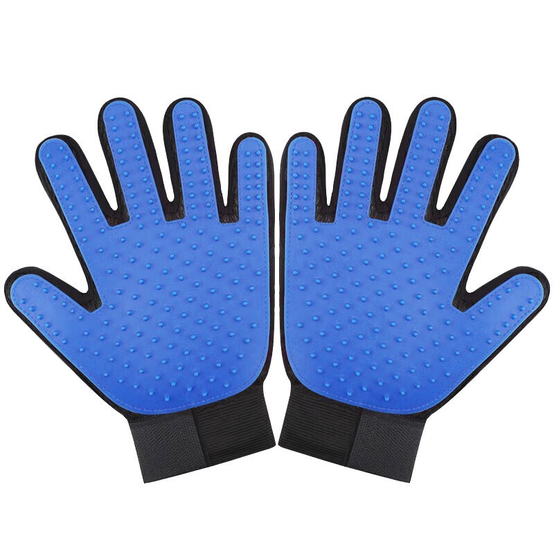 Pet Dog Grooming Massage Glove Five Fingers Hair Removal Cat Pet Silicone Glove Bath Washing Hair Glove