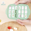 Silicoco 3D Drink Ice Ball Cube Maker Mold Sphere Square Shapes Silicone Ice Cube Trays Pallet Moldes With Lid Freezer Tray