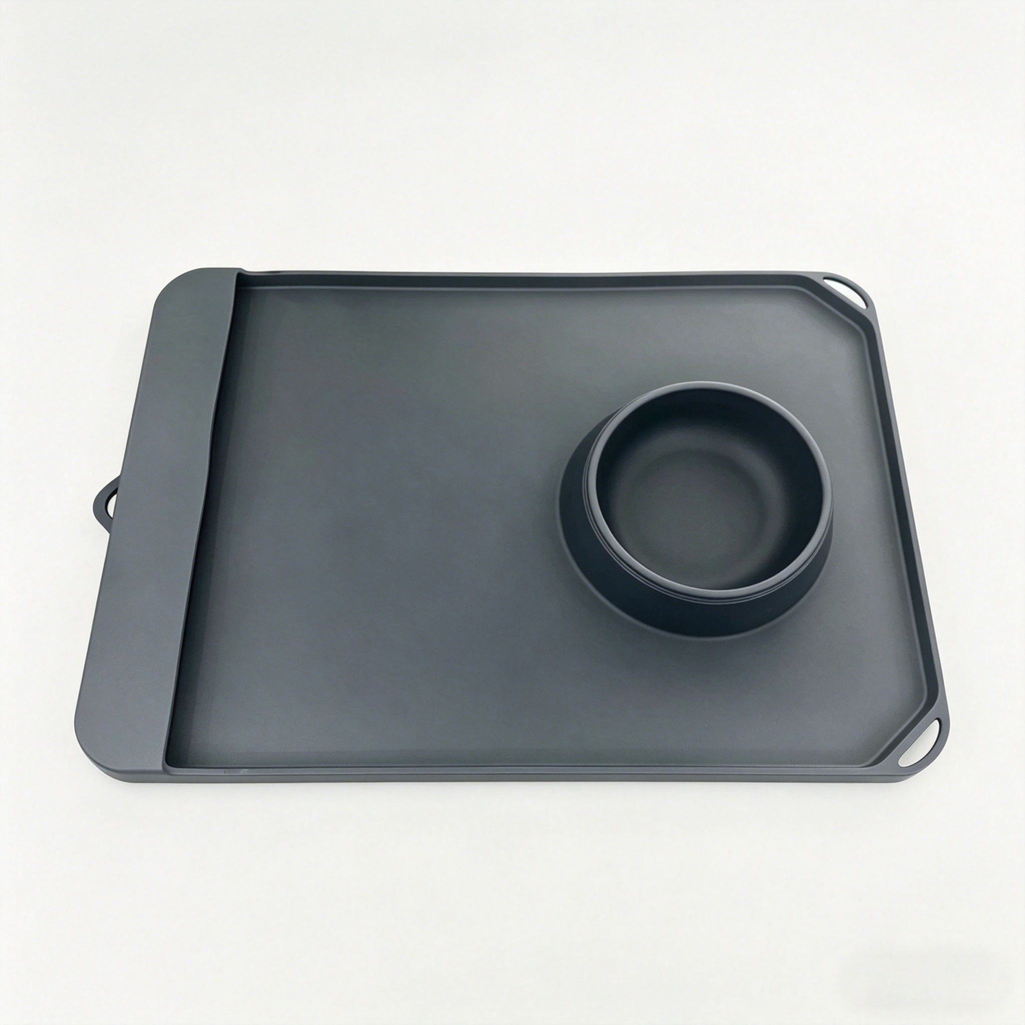 Pet Solid Silicone Food Mat for Cats Dogs StylishWaterproof Non-Slip Pet Feeding Mat