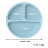 Bpa Free Baby Feeding Supplies Kids Dining Tableware Spill Proof Suction Plate Bowl Bib Spoon Baby Silicone Feeding Set