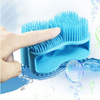 Wellfine 100% Silicone Gentle Nubs Massage Scrubber Skin Exfoliation Cellulite Treatment Silicone Brush Shower Baby Brush