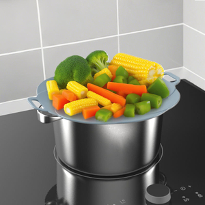 2027 New Arrivals Wholesale Safe Cooking Boil Over Microwave Lid Silicone Spill Stopper Pot Cover