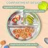 2026 Custom Logo Baby Tableware Kids Dinning Three Divided 304 Stainless Steel Plate Baby Silicone Plate