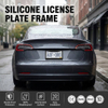New Arrivals Custom Silicone License Plate Holder Rust-Proof Number Plate Cover Rattle-Proof Weather-Proof