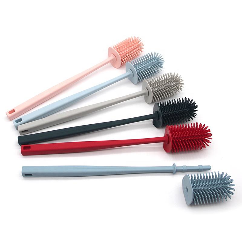 Wholesale Silicone Baby Bottle Cleaning Brush Reusable Baby Bottle Brush