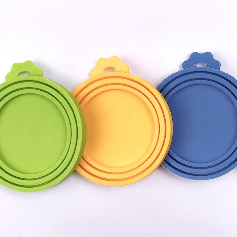 Universal BPA Free Silicone Can Lids Covers Reusable 3 in 1 Storage Container Cover Silicone Cat Dog Pet Food Can Cover Lids