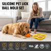 Wellfine Dog Licking Ball Pet Interactive Chew Toy Long-Lasting Keep Your Pup Distracted Safe Easy to Clean Fillable Dog Toys