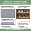 Kitchen Cabinet Liner Multi-Purpose Under Sink Mat Extra Thick Silicone Mat Waterproof with Raised Edge for Kitchen
