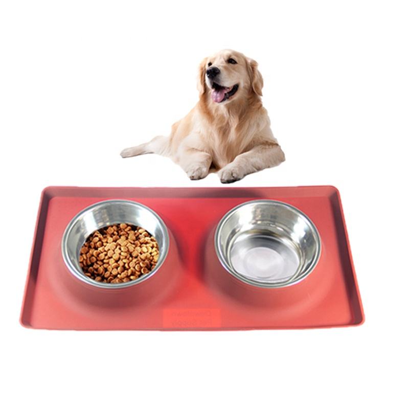 Silicone Pet Mat Dog Eating Spillproof Silicone Placemat Waterproof Cat Litter Pad Pet Food Feeding Mat