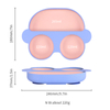 New Arrival Silicone Baby Led Weaning Set Toddler Car Plate With Suction BPA Free Baby Birthday Bift Set