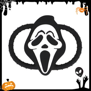 New Style Wholesale OEM Unisex Silicone Health Halloween Pumpkin Teether Soft Toy for Children