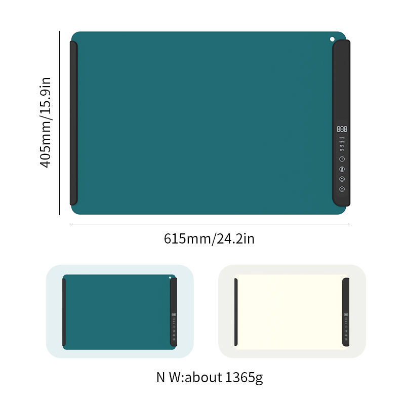 2026 Hot Portable Electronic Food Warming Tray Water Proof Coating Heating Mat Board Food Warming Mat