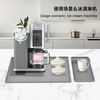 Wellfine Custom logo Silicone Grey Coffee Mat Coffee Maker Espresso Machine Mat